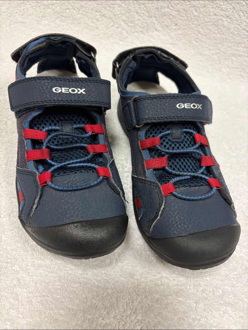 Geox Vaniett Boy Sandals Blue & Black boys size 3